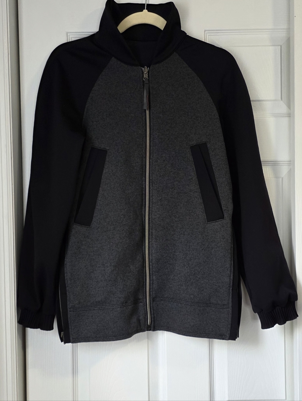 lululemon athletica Dark Gray and Black Lightweight Zip Jacket